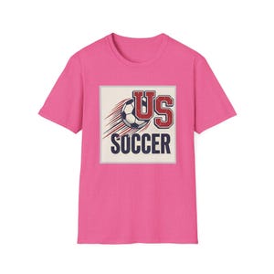 US Soccer Tee | Vintage United States Football Tee,Soccer Ball Retro Team Logo T-Shirt image 13
