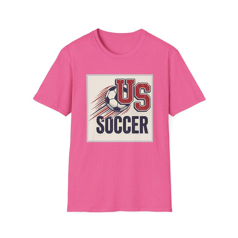 US Soccer Tee | Vintage United States Football Tee,Soccer Ball Retro Team Logo T-Shirt image 13