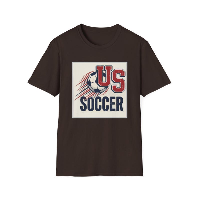 US Soccer Tee | Vintage United States Football Tee,Soccer Ball Retro Team Logo T-Shirt image 8