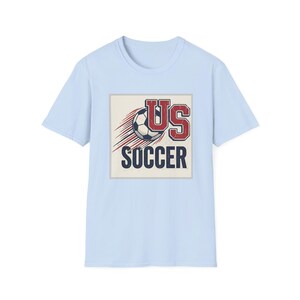 US Soccer Tee | Vintage United States Football Tee,Soccer Ball Retro Team Logo T-Shirt image 11