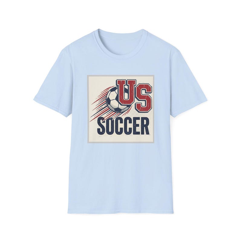 US Soccer Tee | Vintage United States Football Tee,Soccer Ball Retro Team Logo T-Shirt image 11