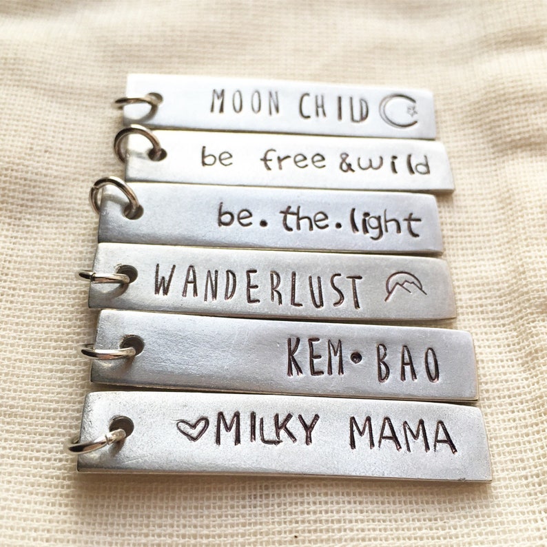 be fierce necklace hand stamped personalized jewelry personalized necklace birthday gift motivational gift for her feminist image 4