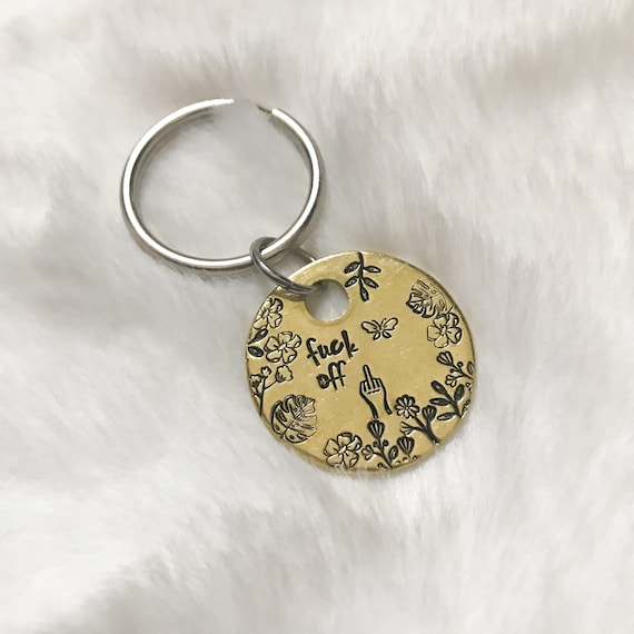 Fucking Awesome Gold Stamp Keychain
