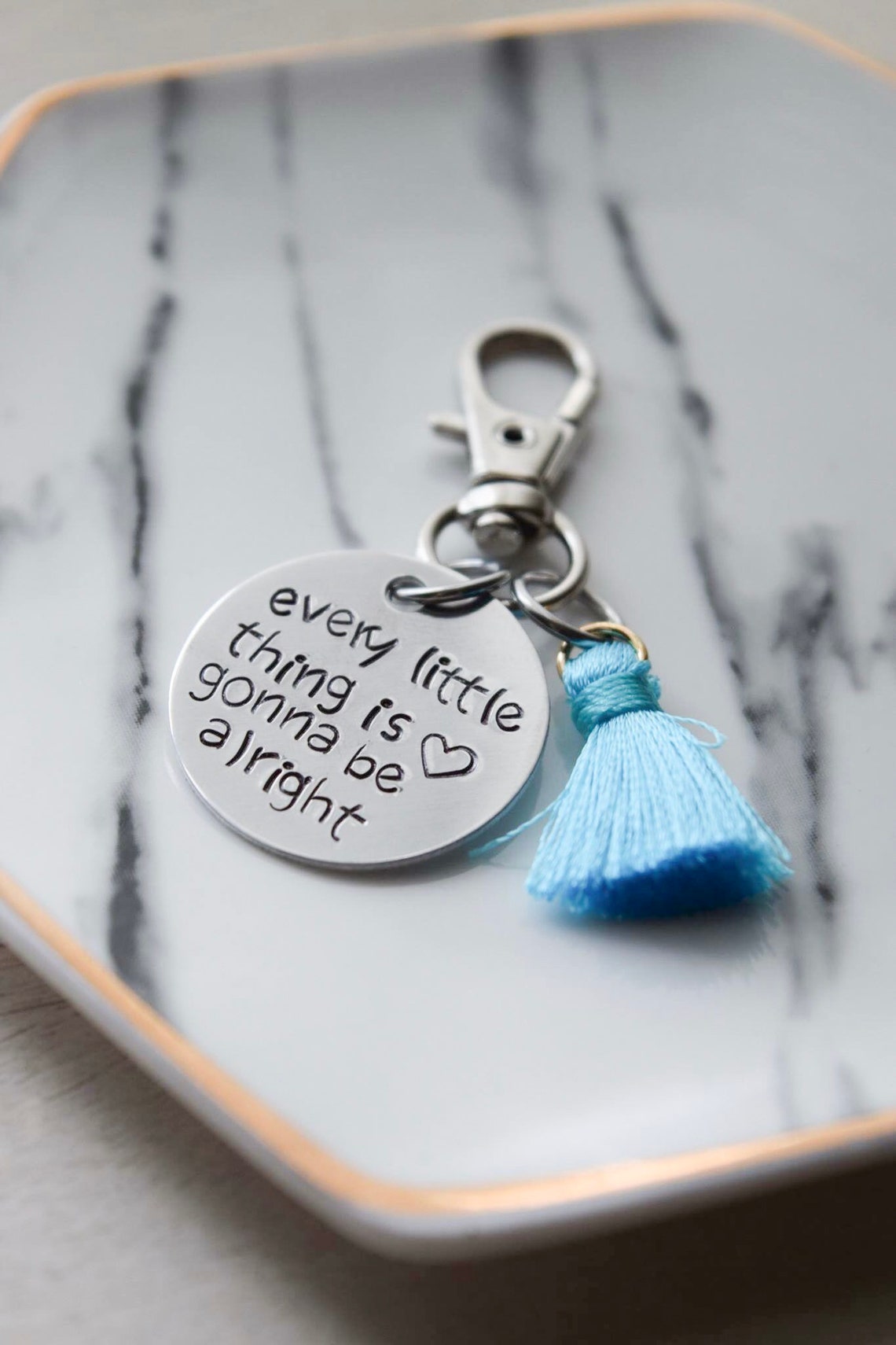 Lyrics Keychain Tassel Keychain Every Little Thing is Etsy