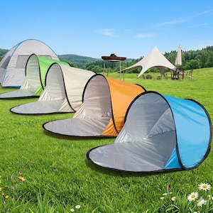 Pop Up Beach Tent，Instant Sun Shade Tent，UV Protection Beach Tent，Lightweight Beach Shelter，Beach Cabana Tent Foldable Beach Tent，EasySetup