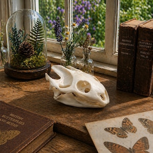 Real Turtle Skull Specimen - Ethically Sourced Taxidermy Dark Academia Decor & Small Reptile Bones