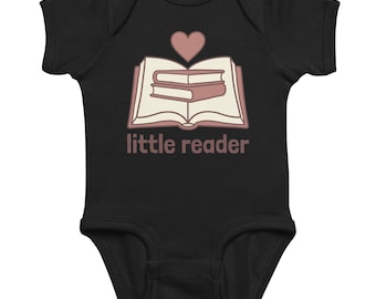 Body de bebé con temática de libros / Regalo literario para mamá (para pequeños lectores)