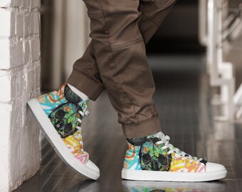 High-Top-Sneaker aus Canvas für Herren – Art de Noé Pop Art Everyday