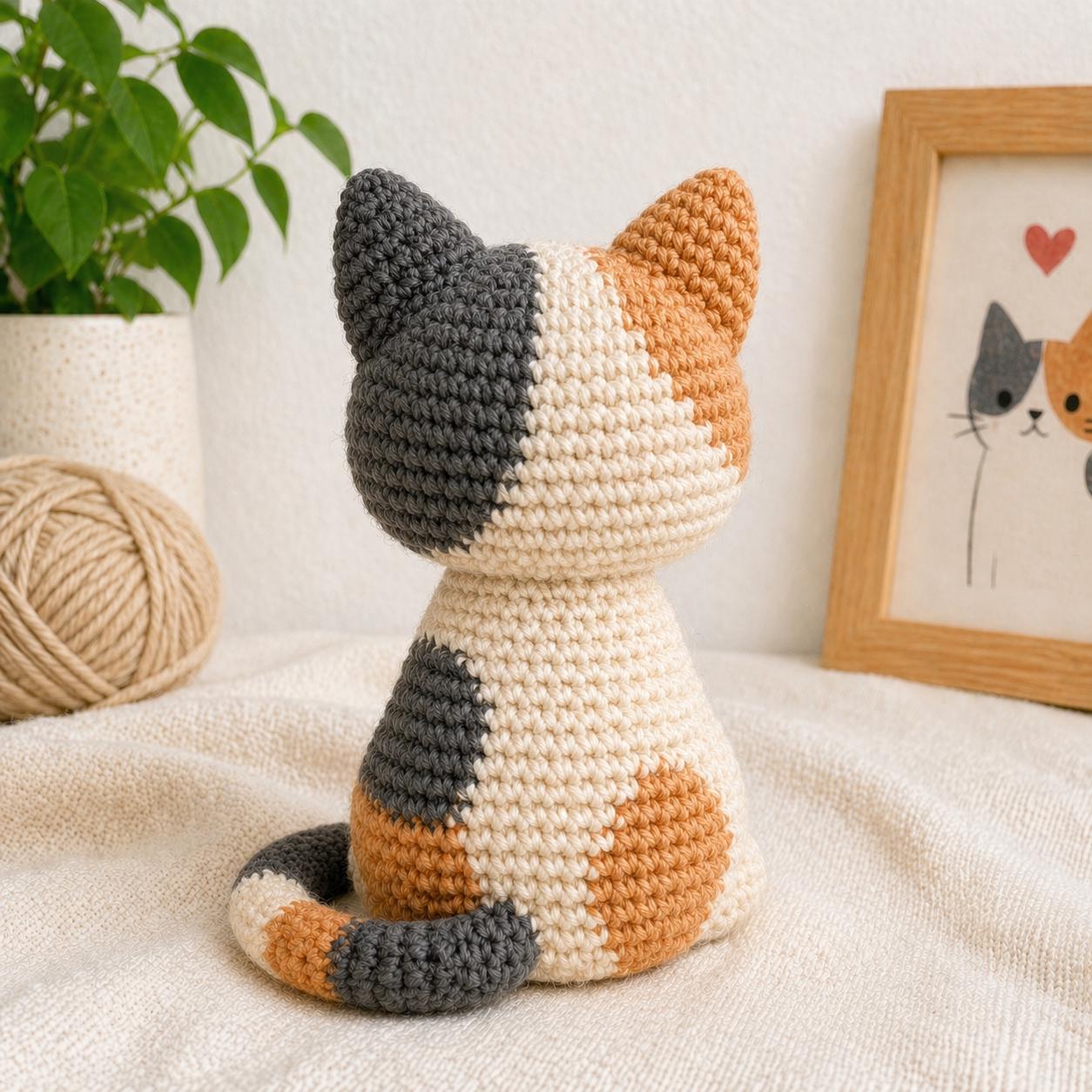 Amigurumi Calico Cat Pattern PDF | Handmade Crochet Kitty | Digital ...