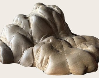 Cloud Peaks - Natural Viewing Stone Mountain, Chinese Scholars Rock Suiseki Bonsai, Guizhou Gongshi, Smooth River Sculpture, One of a Kind