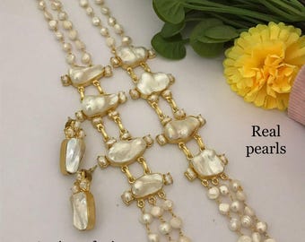 Ivory Royale Baroque Pearl Mala Set