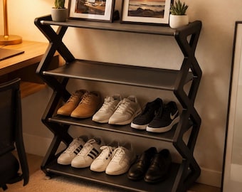Estante para zapatos o accesorios de 4 niveles