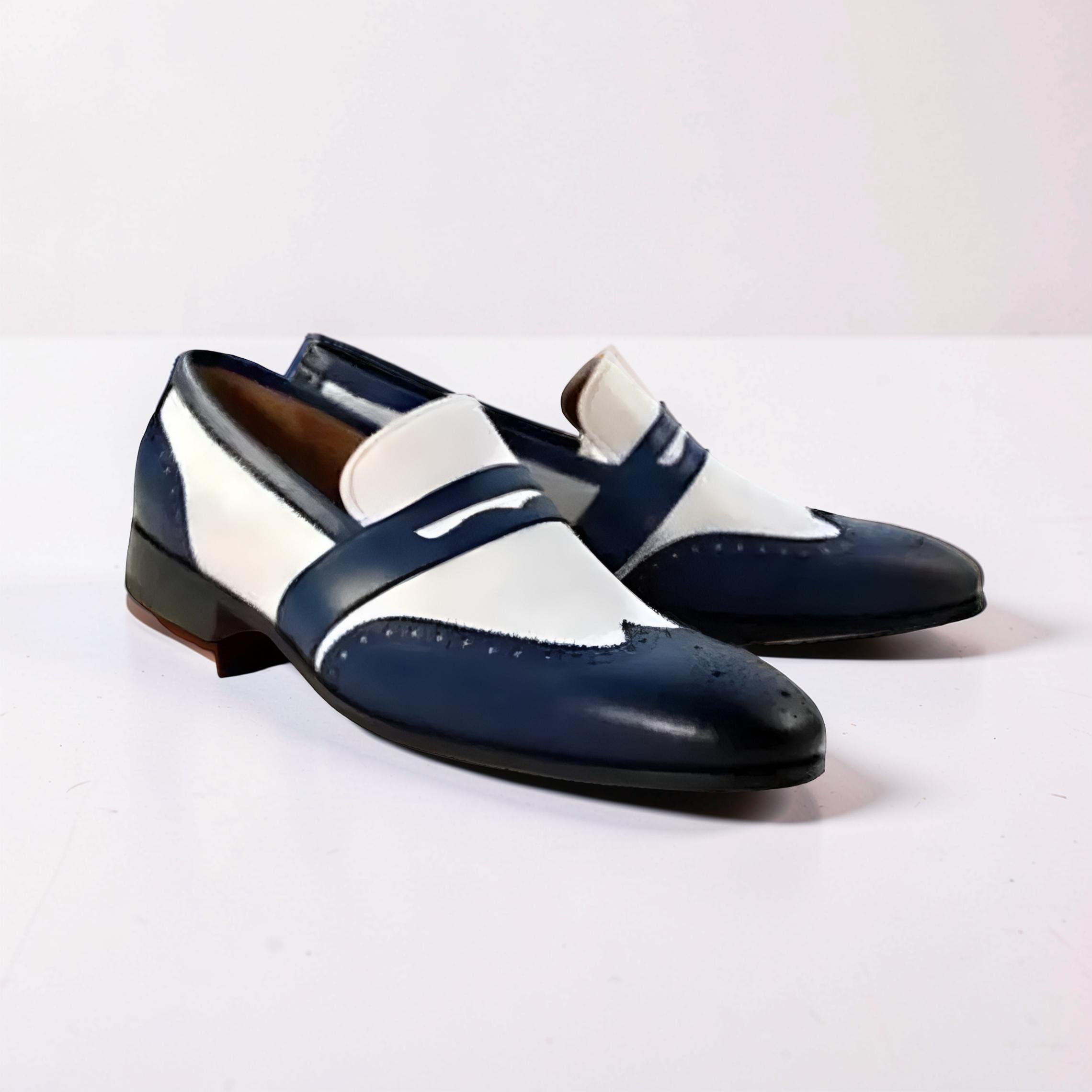 Mens Blue Bottom Dress Shoes - Etsy