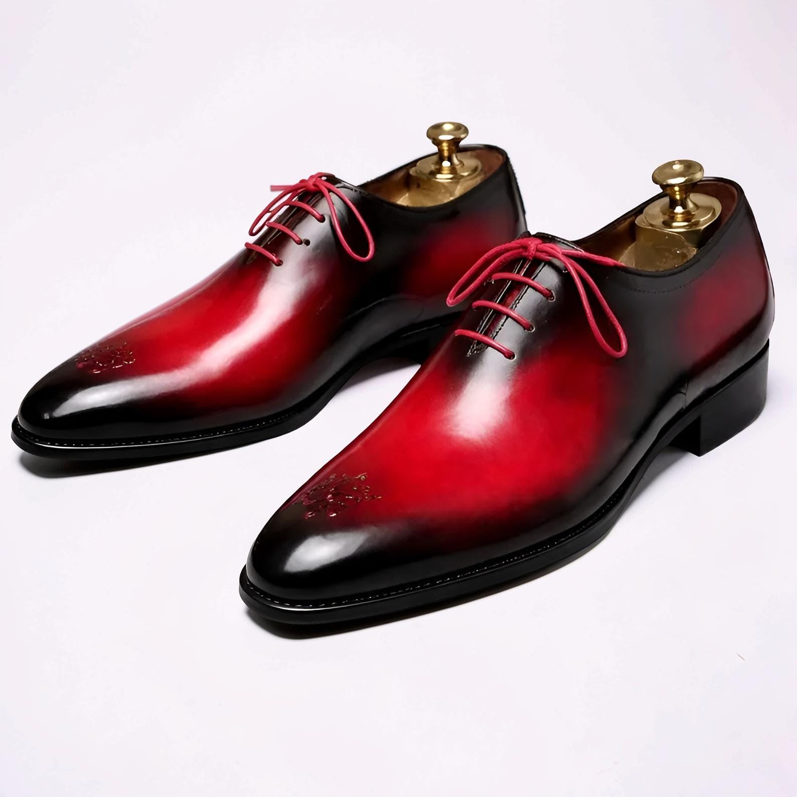 yellow and black striped dress Black Oxford Shoes with Red Sole - Premium Leather Men's Formal Footwear