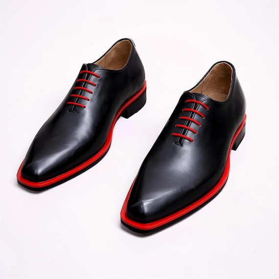 Christian Louboutin Whole Cut Patent Leather Oxford (Red Bottoms) Christian Louboutin Style Business Oxford Shoes – Red Sole  main image 2