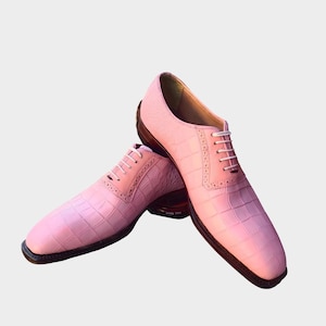 Pink and Black Men Dress Shoes - Etsy
