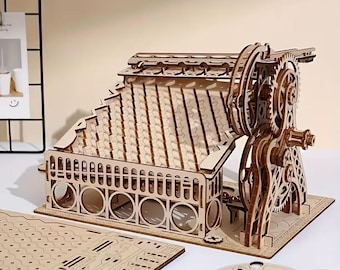 Rolling Sphere 3D Wooden Puzzle – Mechanical Skill-Building DIY Model Kit