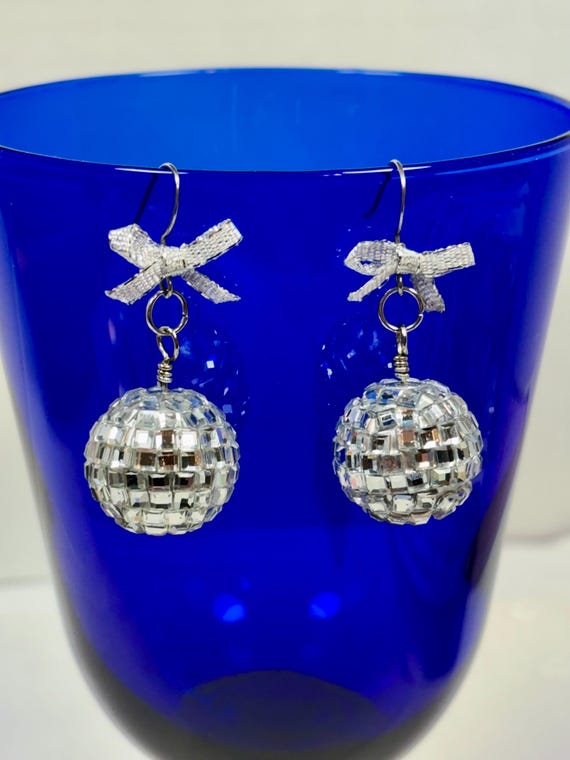 Mini Mirror Ball earrings