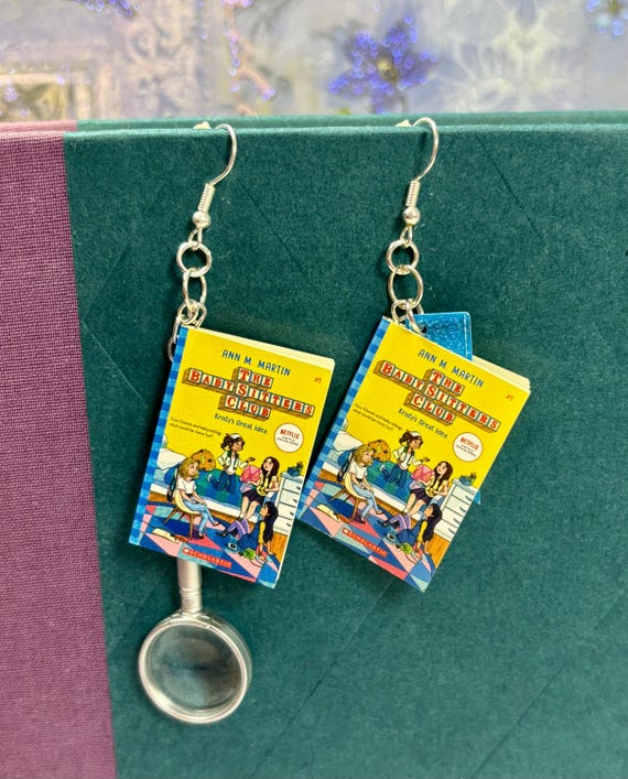 Mini book earrings- BSC Kristy’s