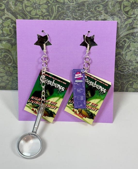 Mini book earrings- NOTLD