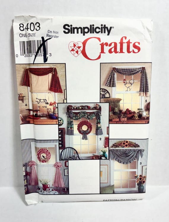 Simplicity Crafts pattern 8403 Window treatments