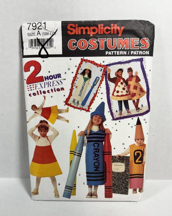Simplicity costume pattern 7921