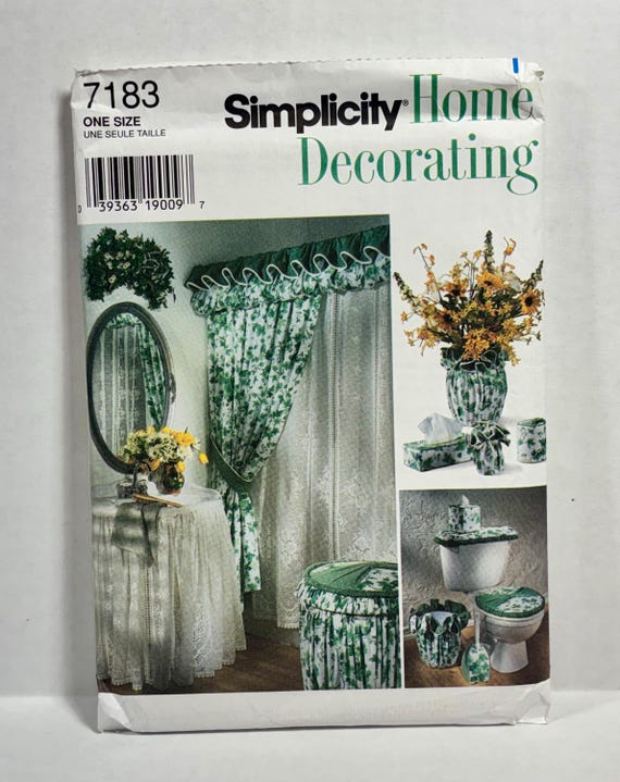 Simplicity pattern 7183 bathroom accessories