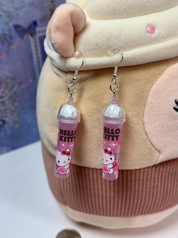 Pink Mini Drink Earrings | Frappe mini earrings