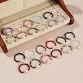 3mm Mini Stone Bead Ring, Handmade Faceted Natural Crystal, Natural Pearl product logo