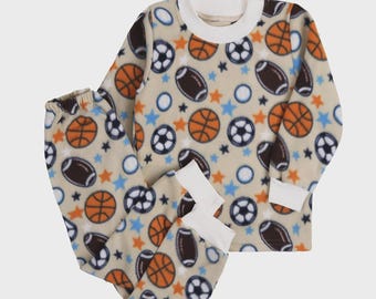 Set pigiama in pile per bambini, comodo abbigliamento da notte, morbido abbigliamento per rilassarsi in vacanza, pigiama caldo per bambini