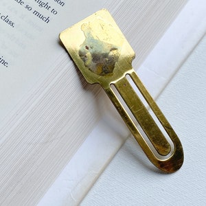 Square Pegasus Bookmark Vintage Square Metal Pegasus Bookmark/Book Mark image 4