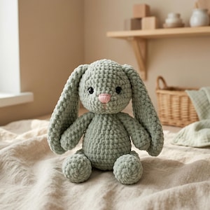Crochet Pattern Bunny PDF, Amigurumi Bunny Pattern Toys, Rabbit crochet pattern for Beginners, Bunny Crochet, Crochet Rabbit Pattern