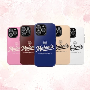 Malone’s Burger Phone Case, Briar University Off Campus Cover for iPhone Magsafe & Samsung