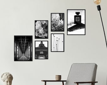 Nacnic Set Of Black and White Pictures Photographystyle Wall Art Print For Interior Decoration Minimalist Modern Wall Decor