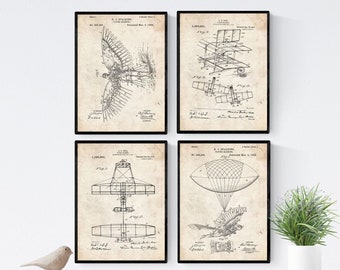 Set Of Patent Posters of Guns and Machine. Vintage Illustration With Beige Background. Antique Style Poster With Inventions For Decoration.