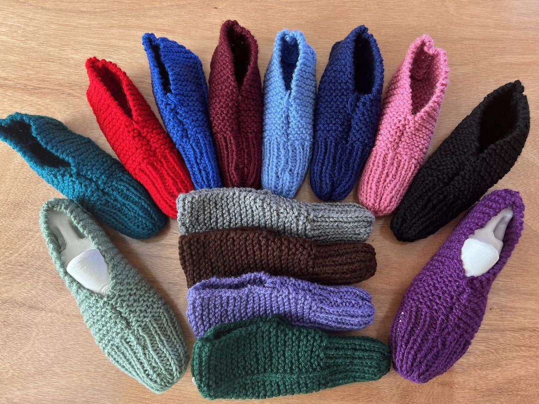 Buy HAND KNIT SLIPPERS Like Grand Ma Used to for Women, Men and  Online in India