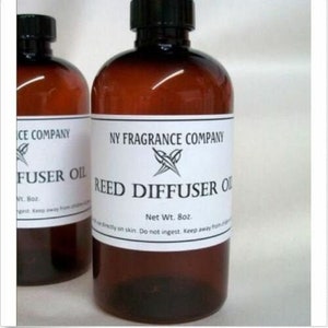 Large Reed Diffuser Oil Refill - 8 oz - Reed Diffuser Fragrance Refill * YOU CHOOSE fragrance