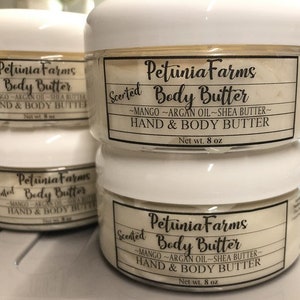 8 oz. Clinique Aromatic Elixir type fragrance Body Butter Shea Butter Argan Oil,Mango Butter, Cocoa Butter