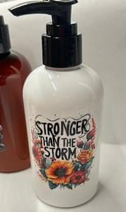 8oz Hand & Body Lotions, Pick your fragrance Reusable decorative Lotion Bottles, Stronger then the Storm