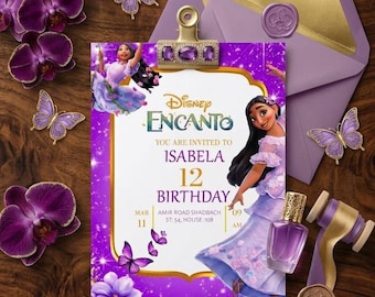Invito di compleanno Encanto modificabile, invito per festa Encanto stampabile, download digitale