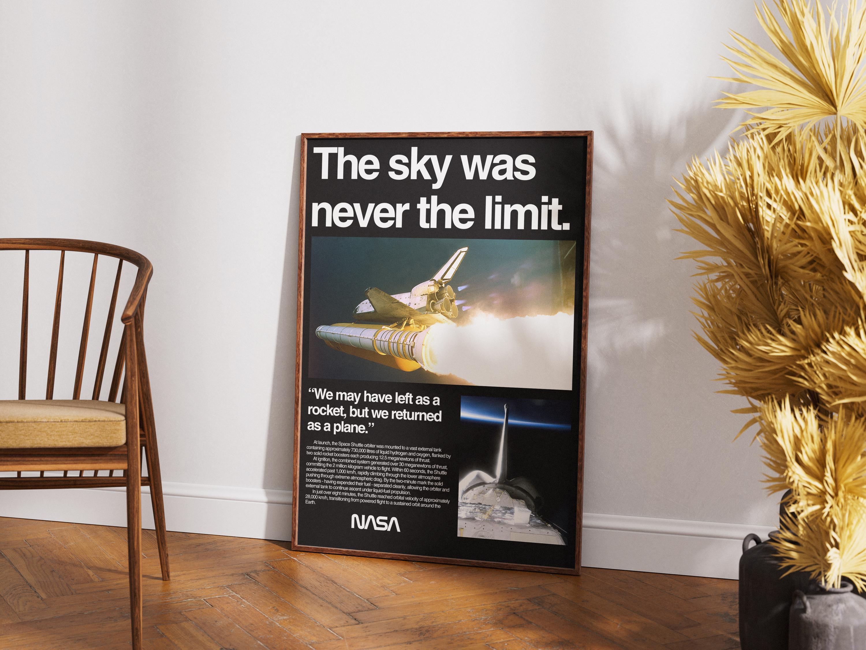 NASA Space Shuttle Vintage Poster | Wall Art, Home Decor - Etsy