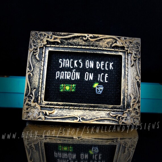 Mini Antiqued Brass Victorian Baroque Framed Cross Stitch Etsy