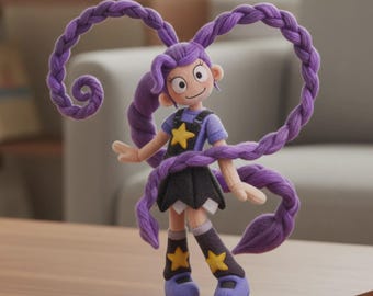 Lily Lovebraids Plush Toy – Poppy Playtime Inspired Doll, Cute Horror Game Plushie, Gamer Gift, Fan Art Collectible