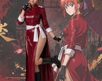 Anime Inspired Cheongsam Dress, Elegant Chinese Style Cosplay Outfit, Satin Qipao Costume, Asian Festival Dress, Custom Fit