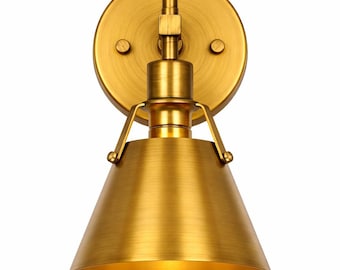 Antique Brass gold Wall Sconces Lighting Fixture, Modern Vintage Wall Mounted light
