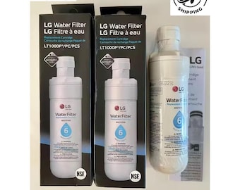 LT1000P Refrigerator Water Filter For LG Replacement Cartridge Pack ADQ74793501 2 pack
