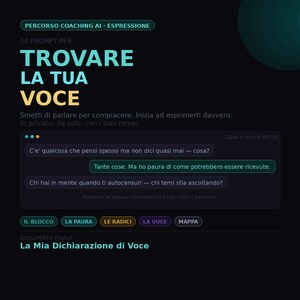 50 sugerencias de gran impacto para encontrar tu voz: Sesión de coaching con IA guiada. Deja de hablar por favor. Exprésate de verdad.