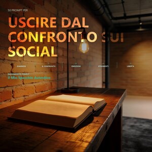 Workbook confronto social PDF italiano, uscire dal loop del confronto, percorso coaching autonomo autostima e crescita personale self help