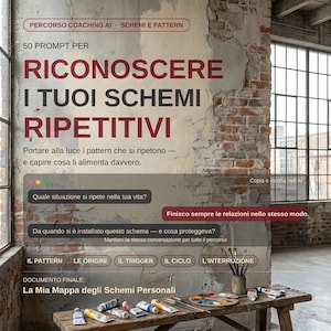 Repetitive Patterns Workbook in Italian, Inner Child Path to Limiting Beliefs (PDF), Self-Coaching Exercises for Mindset and Self-Awareness