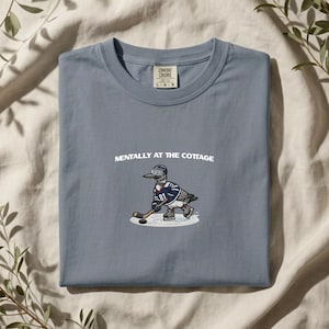 Heated Rivalry Fan Shirt | Canadian Wolf Bird LGBT Gift | Funny Queer Hockey Tee | Mentally At The Cottage